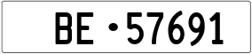 Trailer License Plate